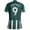 Virallinen pelipaita Manchester United Martial 9 Vieras 2023-24 Lyhythihainen - Miesten